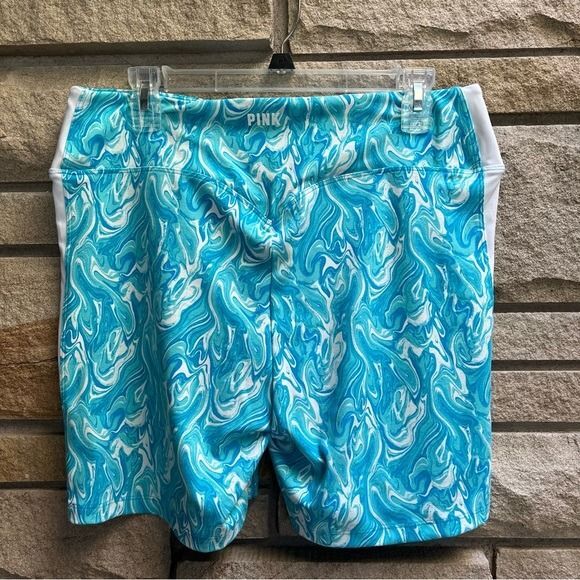 VICTORIA SECRET PINK! 6" SOFT ULTIMATE HIGH WAIST BIKER SHORT XLarge Marble Blue - Picture 6 of 11